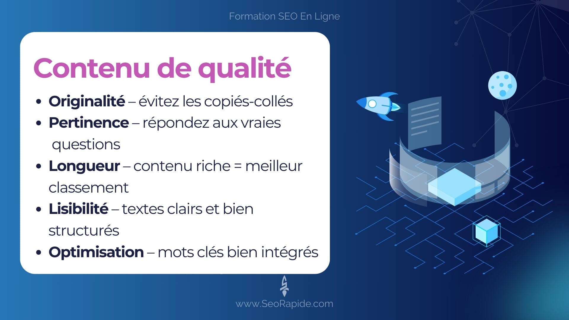 Critères pour un contenu SEO efficace et bien classé
