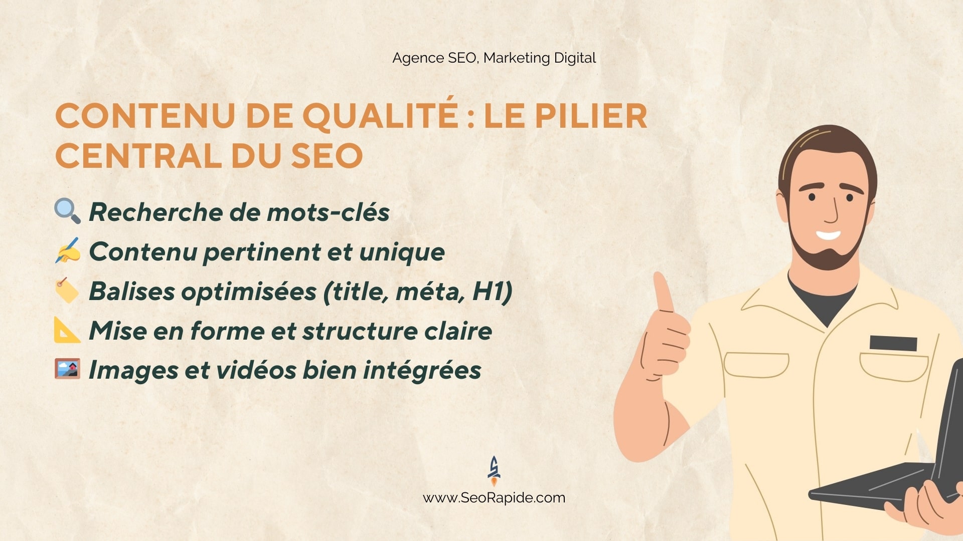 Créer du contenu de qualité, structuré et riche en mots-clés, est la clé pour capter l’attention de Google et des visiteurs.