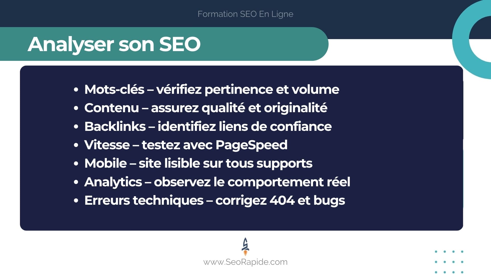 Étapes simples pour faire une bonne analyse SEO