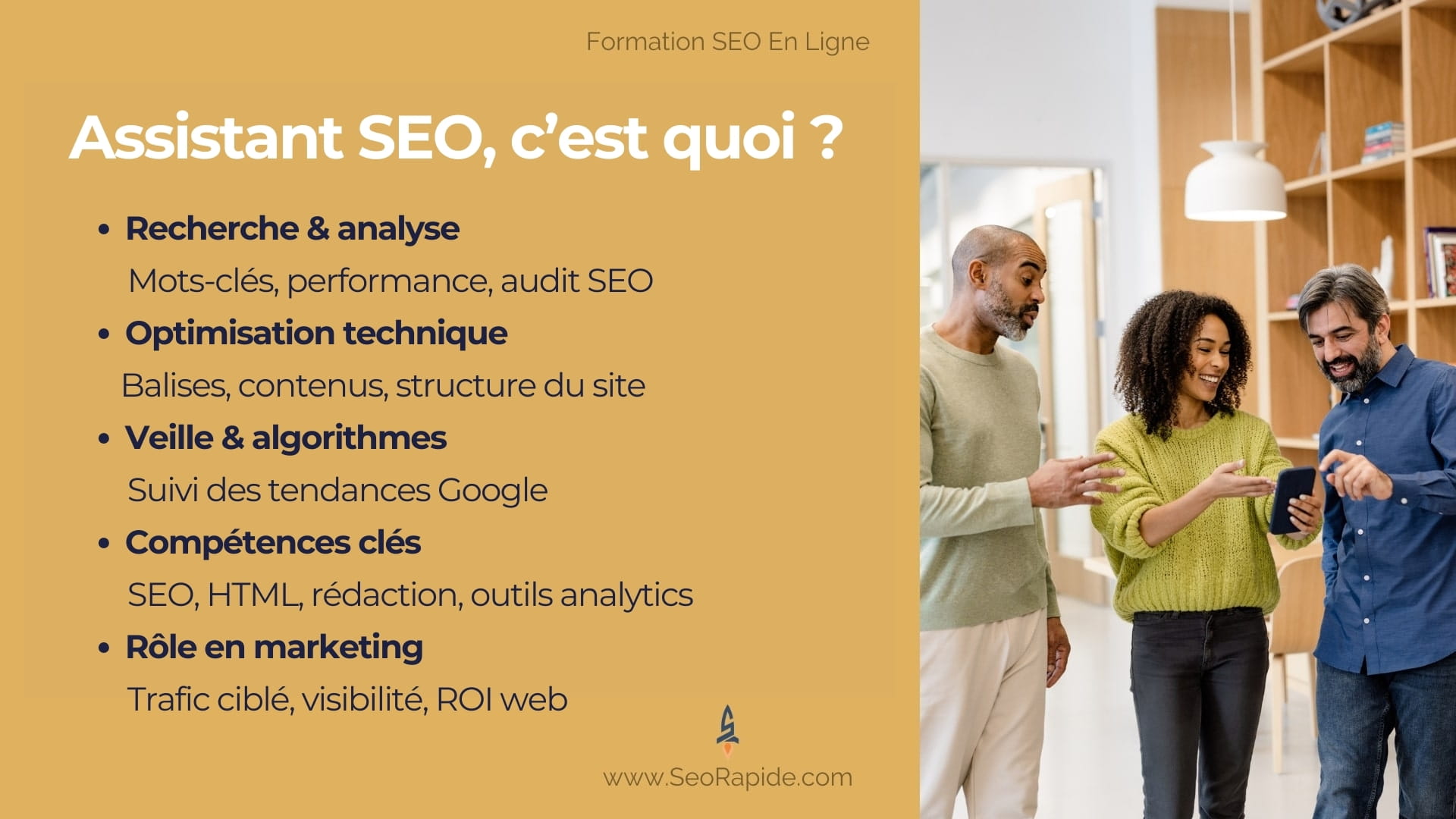 Tâches principales d’un assistant SEO