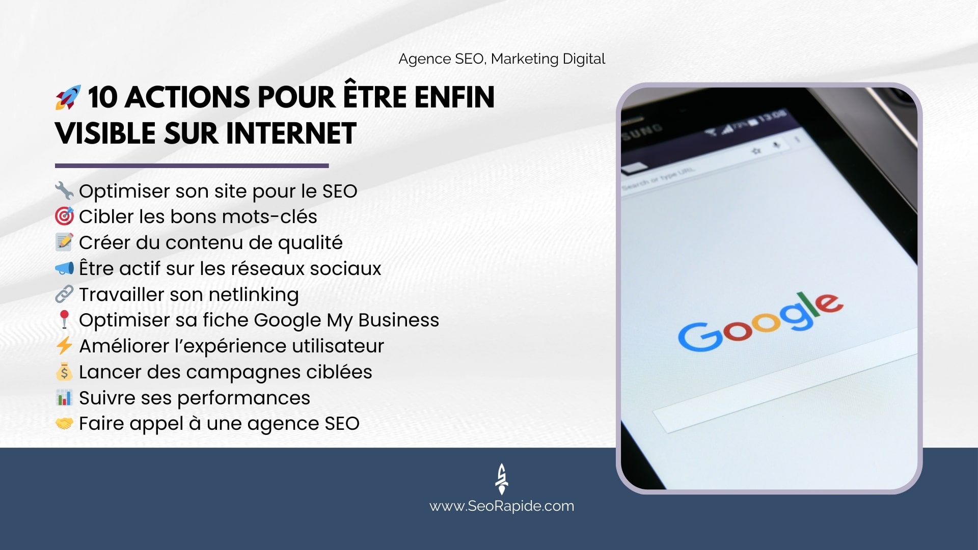 Comment rendre votre entreprise visible sur internet ? Découvrez 10 actions simples pour améliorer votre présence digitale sans vous perdre dans la technique.