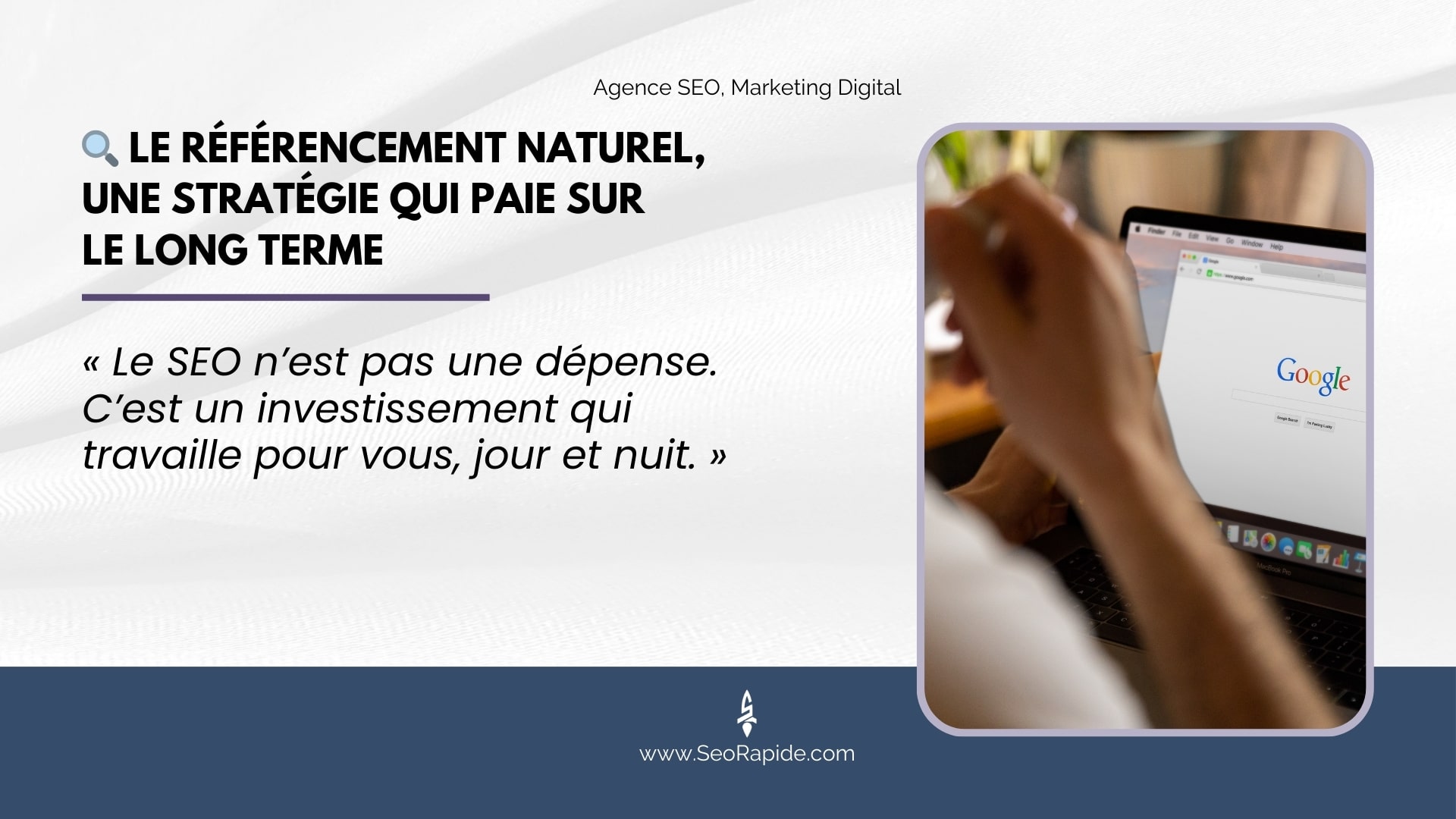 Le SEO est la meilleure stratégie pour améliorer votre visibilité sans publicité. Avec des optimisations ciblées, votre site attire durablement plus de clients.