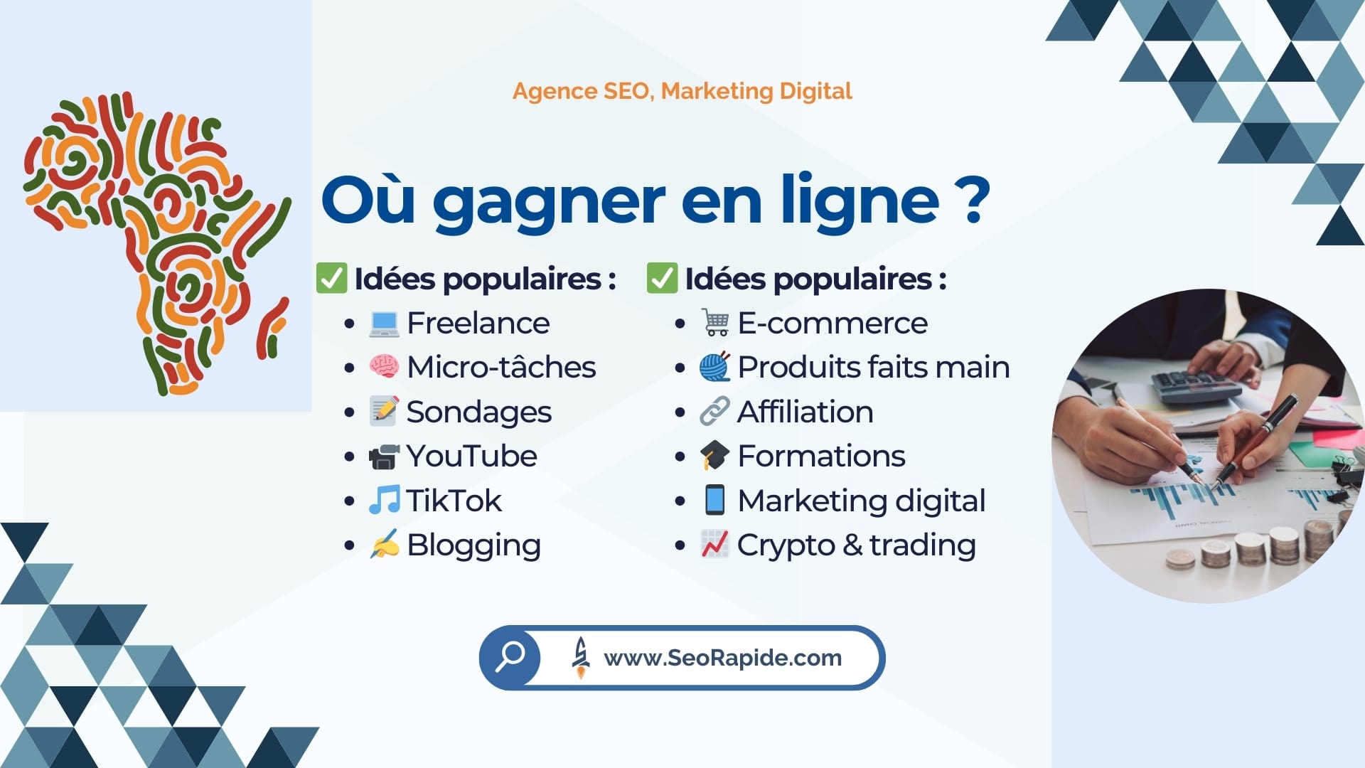 Idées simples pour gagner de l’argent en ligne depuis l’Afrique