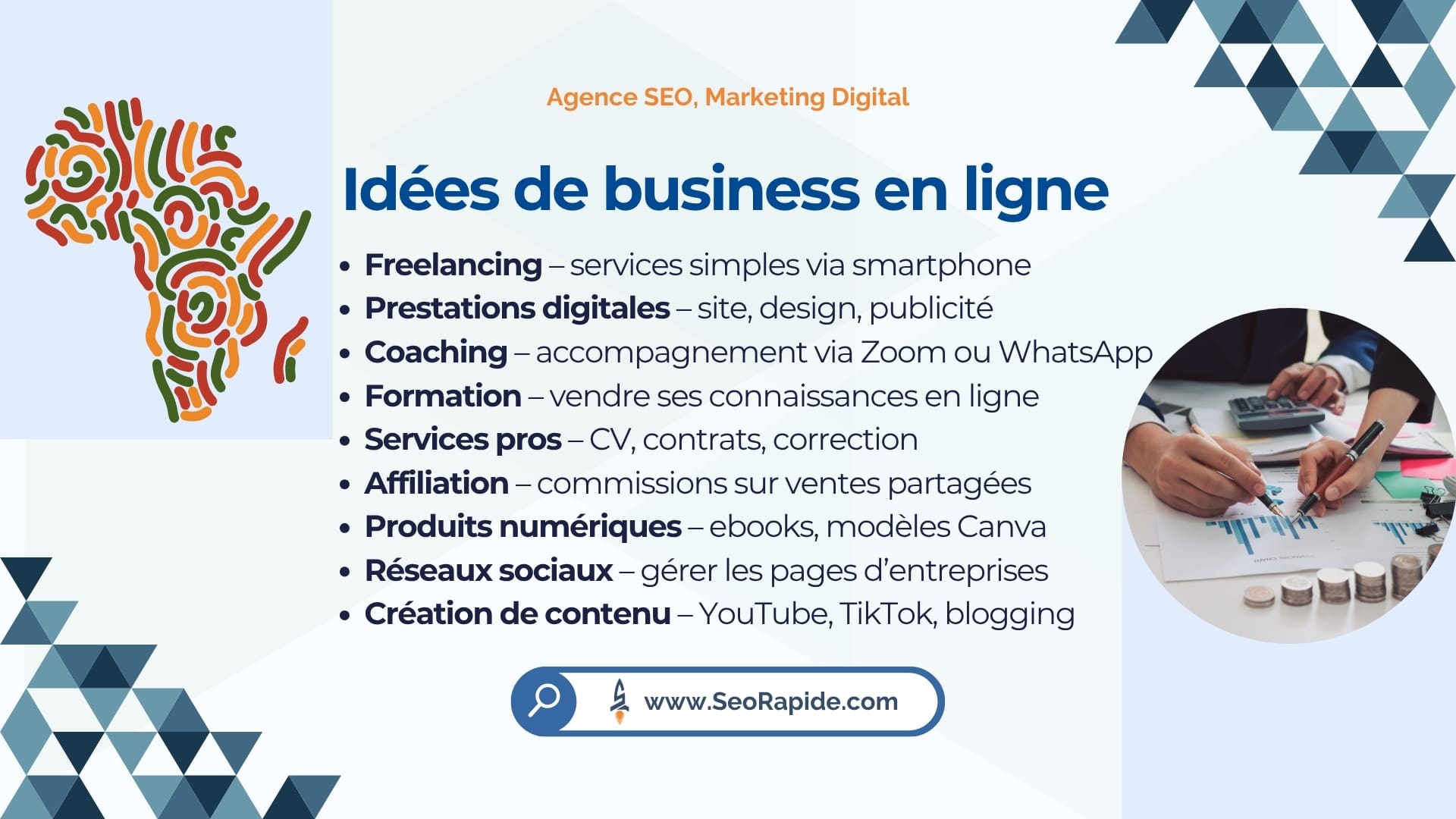 Idées rentables de business en ligne en Afrique