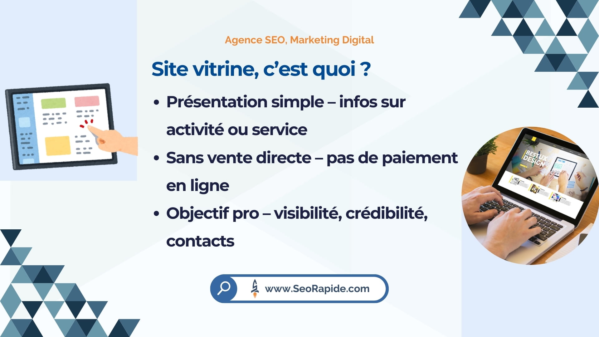 Présentation d’un site vitrine et ses objectifs principaux